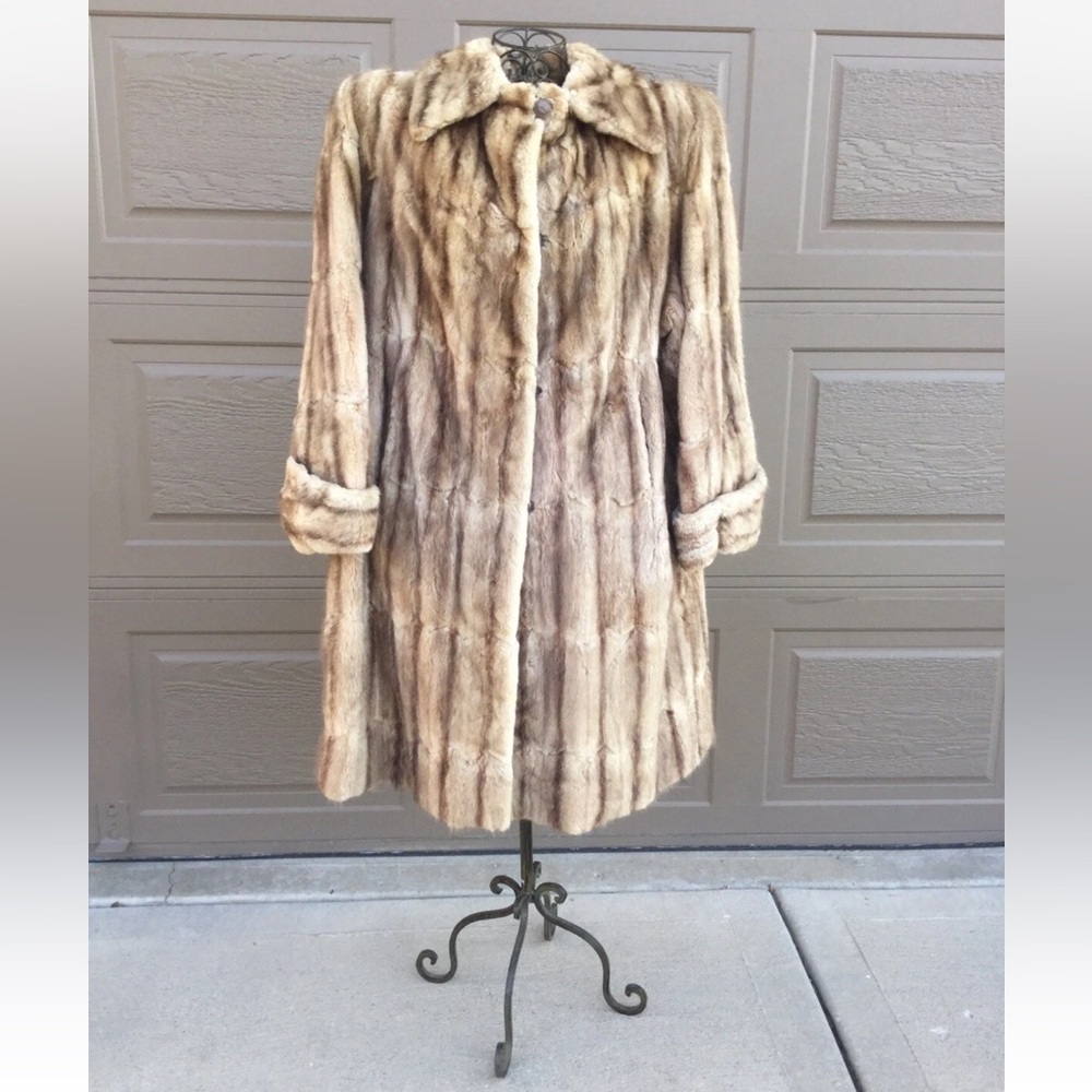 Vtg Mink Coat Real Fur Long Mink Women Coat. Lush Brown. Autumn Winter Fashions